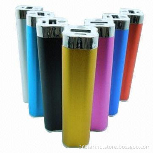 Metal power banks with 2600mAh capacity